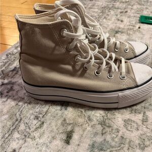 Converse chuck taylor High-Top platform Sneakers - Cream